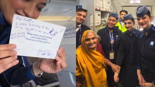 Man Takes Grandmother On Her First Flight. IndiGo Cabin Crew's Gesture Wins Hearts