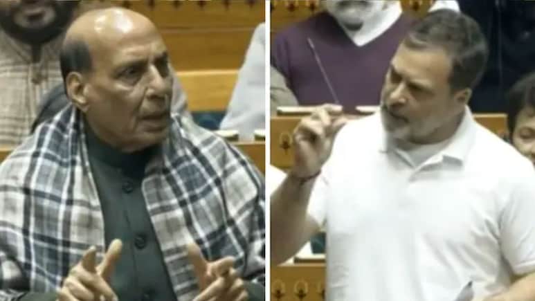 लोकसभा में 45 मिनट तक बवाल: नरवणे की किताब पर राहुल बनाम राजनाथ‑शाह, सदन की कार्यवाही ठप