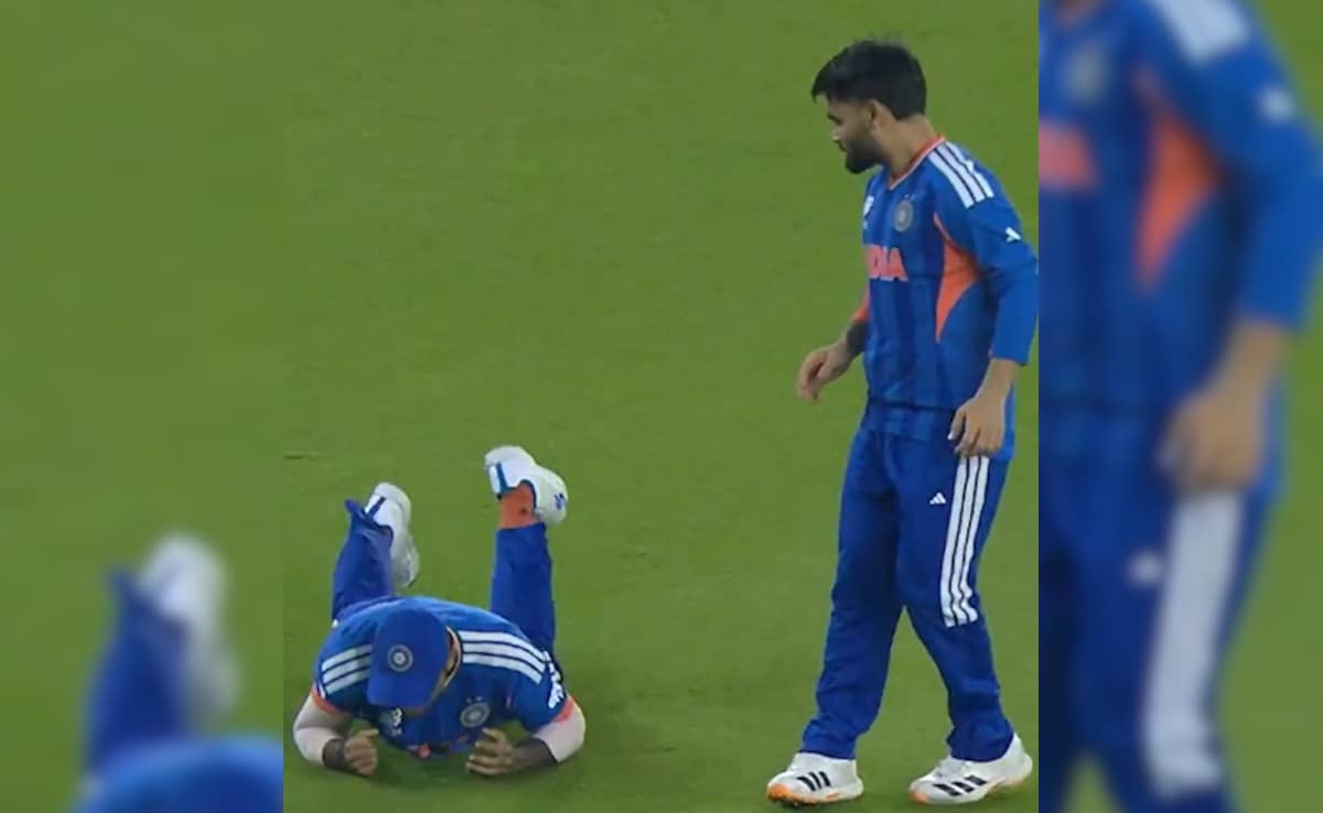 Suryakumar Yadav Fumes At Rinku Singh After Surviving Major Injury Scare Against Netherlands - Video
