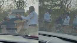 Chhatrapati Sambhajinagar: "दोन दिवसांत बघतो...", दारुड्याची भररस्त्यात पोलिसांना मारहाण, पाहा VIDEO
