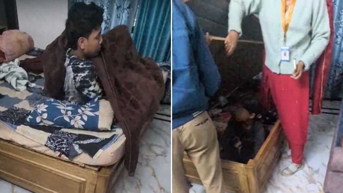 On Camera, Teen House Help Rescued From Bed Box, Man Was Sleeping On Top