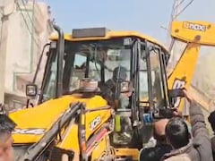 Another Bulldozer Action In UP's Sambhal, Madrasa On State Land Razed