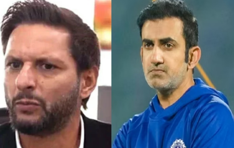 IND vs PAK मैच से पहले शाहिद अफरीदी और गौतम गंभीर आमने-सामने