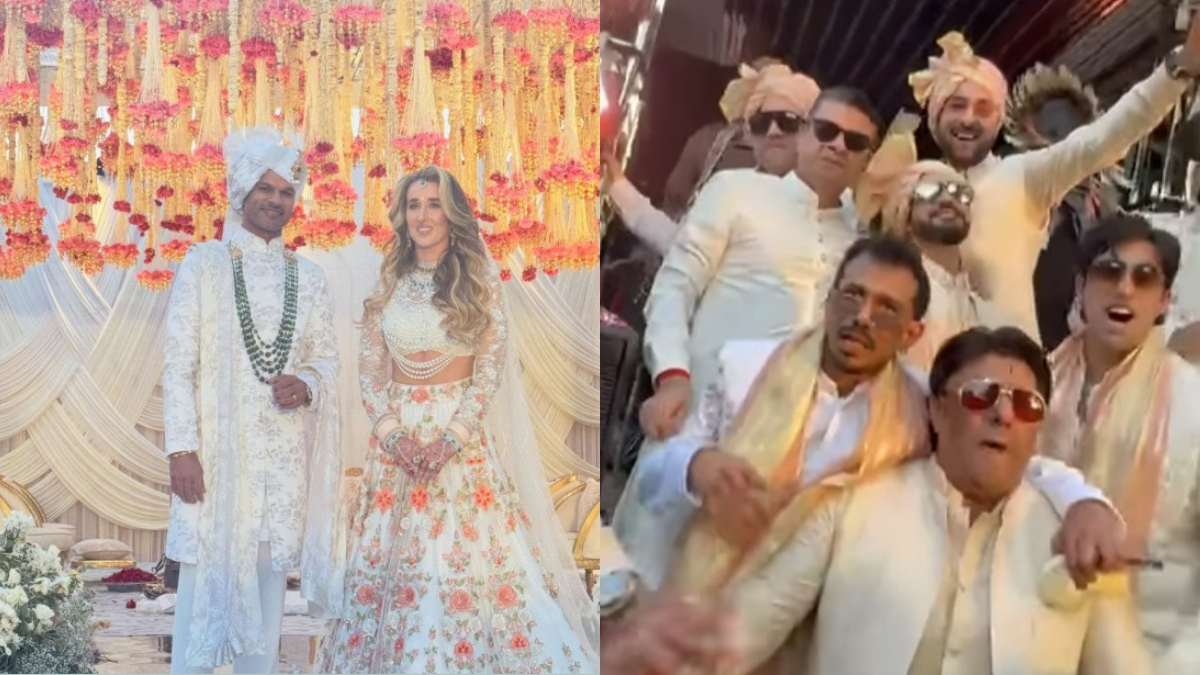 शिखर धवन 40 की उम्र में ब्याह लाए आयरिश दुल्हनिया, यार की शादी में जमकर नाचे युजवेंद्र चहल