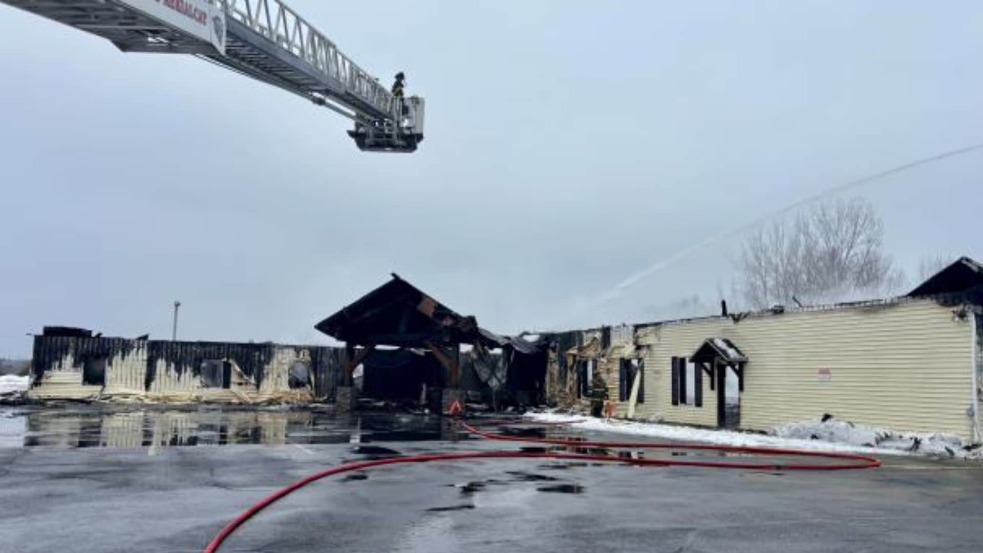 विस्फोट के बाद चर्च पूरी तरह से तबाह (फोटो- न्यूयॉर्क स्टेट पुलिस)