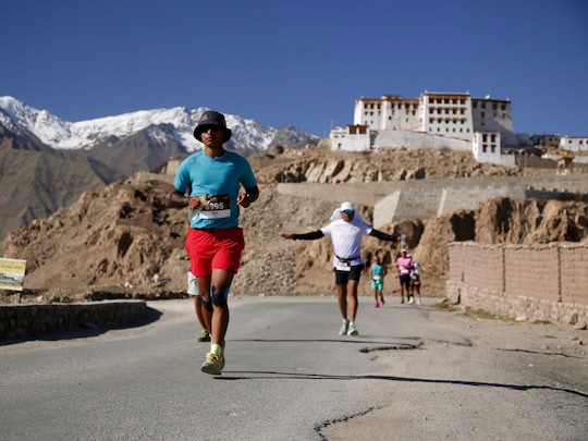 Ladakh Sets Guinness World Record For High Altitude Frozen Lake Half-Marathon