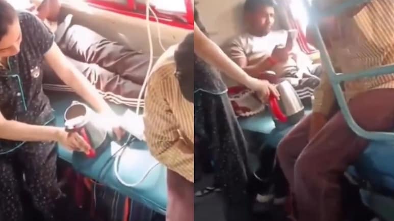 Viral Video Of Woman Using Electric Kettle On Train Sparks Safety Concerns Online