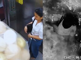 Mumbai News : वाढदिवसानिमित्त फुगे नेताना भयंकर घडलं, लिफ्टमध्येच स्फोट; CCTV Video आला समोर