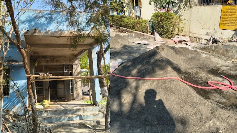 सीहोर जिला मुख्यालय की नाक के नीचे भ्रष्टाचार का खेल, निर्माण कार्य में मिलाई जा रही घटिया सामग्री; EE बोले- उखड़वा दूंगा