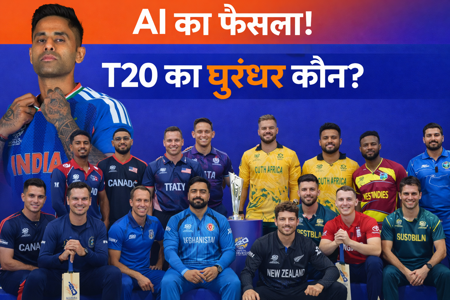 आज से वर्ल्ड कप का आगाज, टी-20 की धुरंधर टीम कौन? AI ने बताया किसके सिर सजेगा चैंपियन का ताज