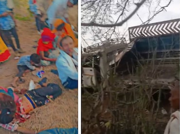 उदयपुर में 40 लोगों से भरी पिकअप पलटी, 3 की मौके पर ही मौत; 31 घायलों का इलाज जारी