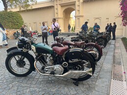 उदयपुर में ऐतिहासिक गाड़ियों की प्रदर्शनी, 100 साल पुरानी मोटरसाइकिलें बनीं आकर्षण का केंद्र