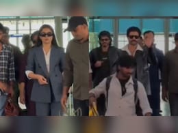 Viral Video: Rashmika Mandanna And Vijay Deverakonda Land At Udaipur Airport Ahead Of Wedding