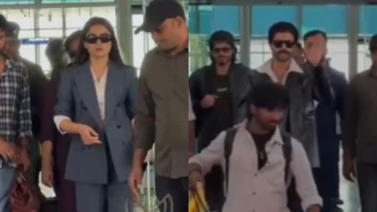 Viral Video: Rashmika Mandanna And Vijay Deverakonda Land At Udaipur Airport Ahead Of Wedding