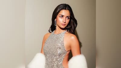 alia bhatt silver dress Alia Bhatt attended the BAFTAs in a silver sequin Gucci gown paired with a  white faux fur stole. The look was classic, polished, and effortlessly  striking, proving once again that she understands