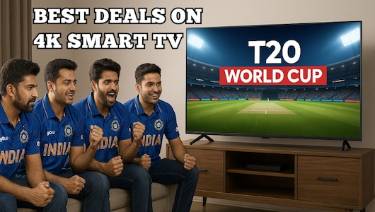 T20 World Cup 2026 Live: अब घर बैठे लें स्टेडियम जैसा फील, ये 4K Smart TV कर देंगे T20 वर्ल्ड कप का मजा डबल