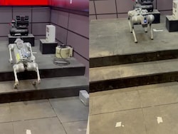 At India AI Summit, A Robot That Walks Like Dog And Thinks Like Engineer