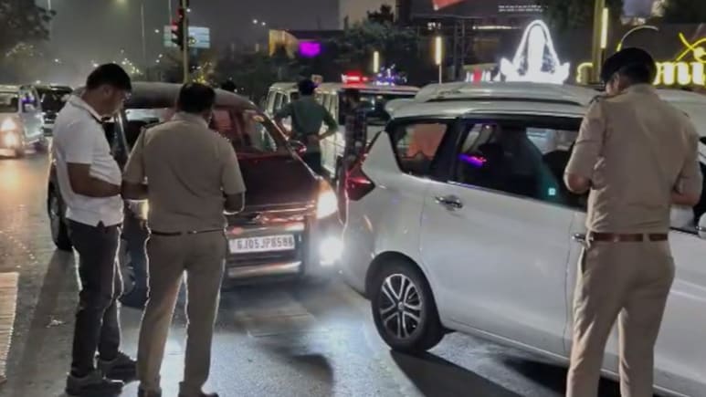 आंखें चौंधियाईं तो कटेगा चालान: वाहनों में हाई एलईडी के खिलाफ सूरत में महाभियान, चंद मिनटों में 3 लाख का जुर्माना