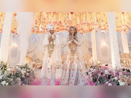 शिखर धवन और सोफी शाइन ने मनीष मल्होत्रा के आउटफिट्स में रचाई शादी, शाही अंदाज और रॉयल ग्लैमर से लूटी महफिल