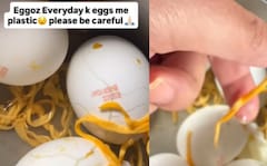 Customer Claims To Find 'Plastic' Inside Eggs, Eggoz Explains Why This Happens