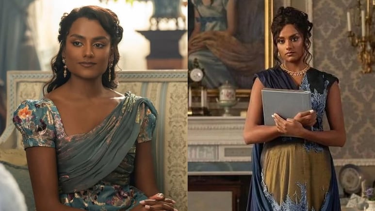 Simone Ashley's Saree With A Twist In <i>Bridgerton 4</i> Goes Viral, Internet Calls Her 'Queen'