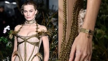 Margot Robbie Wears Bronte-Inspired Bracelet Replica At Wuthering Heights Event