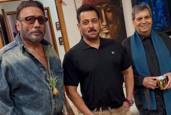 Salman Khan Joins Jackie Shroff's Intimate Birthday Celebrations With Subhash Ghai