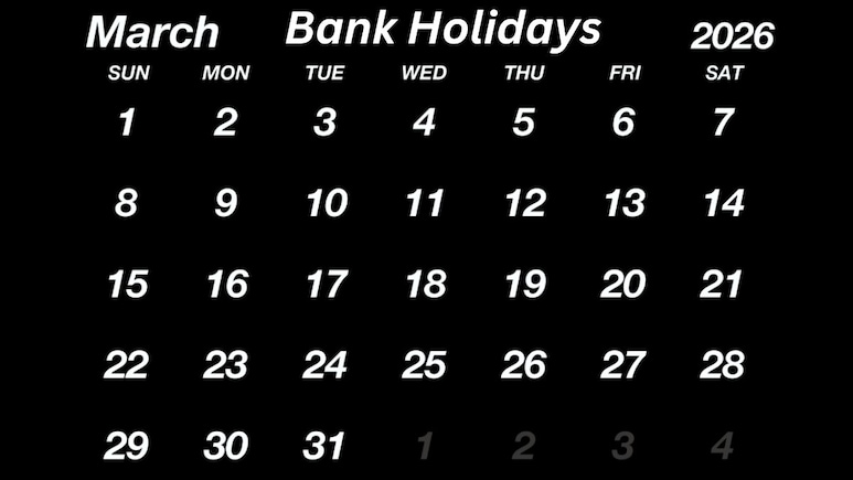 Bank Holidays In March 2026: Banks To Remain Shut For 18 Days In These States
