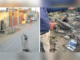 अजमेर में गैस सिलेंडर काटते समय धमाका, गोदाम से बाहर सड़क तक फैलीं लपटें, मची चीख-पुकार