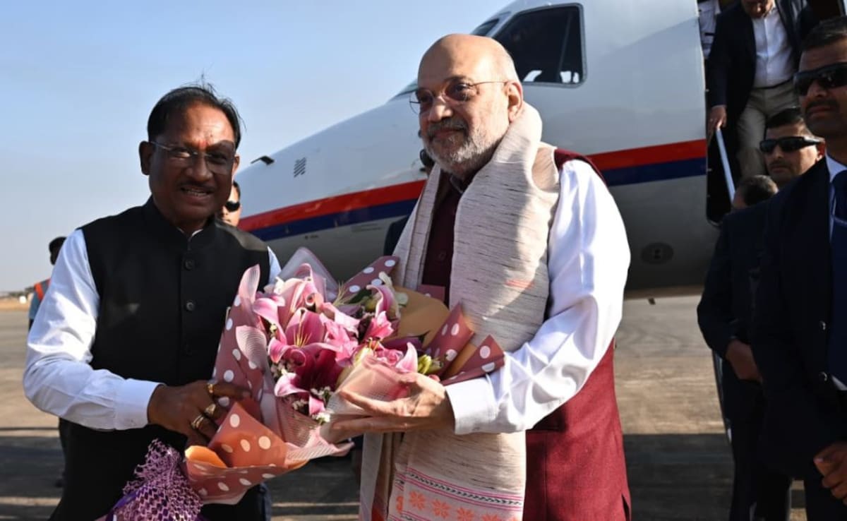 Amit Shah Lands In Raipur For Final Push Against Maoists By March 31