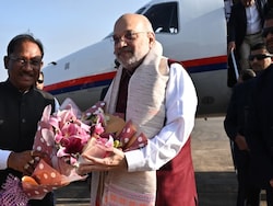 Amit Shah Lands In Raipur For Final Push Against Maoists By March 31