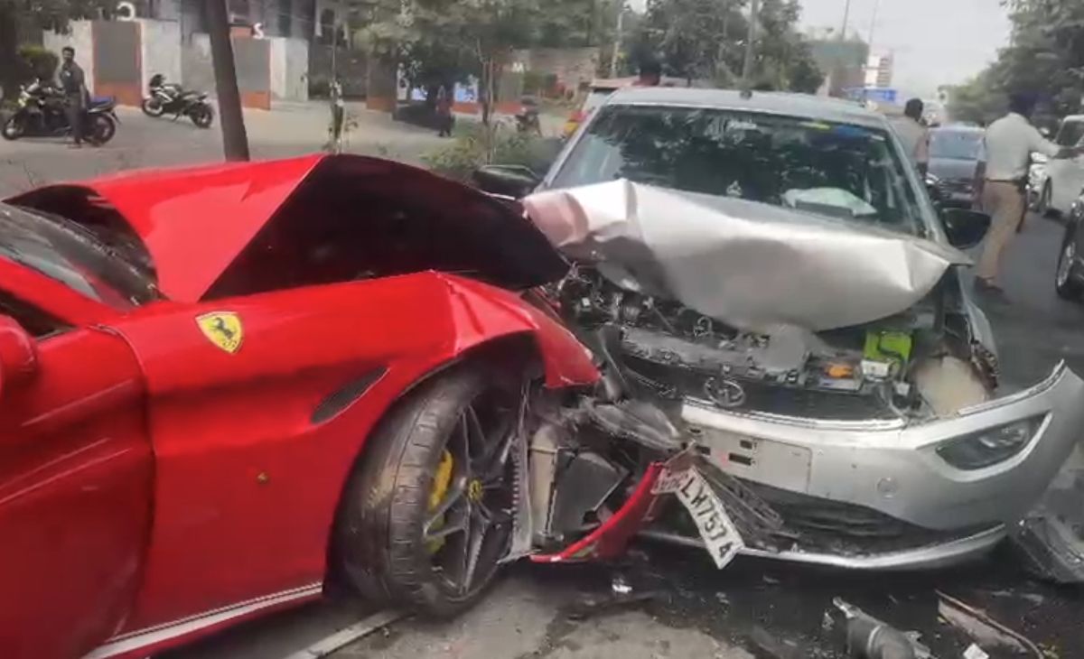 Rs 4-Crore Ferrari's Rampage Leaves 3 Injured In Posh Hyderabad Locality