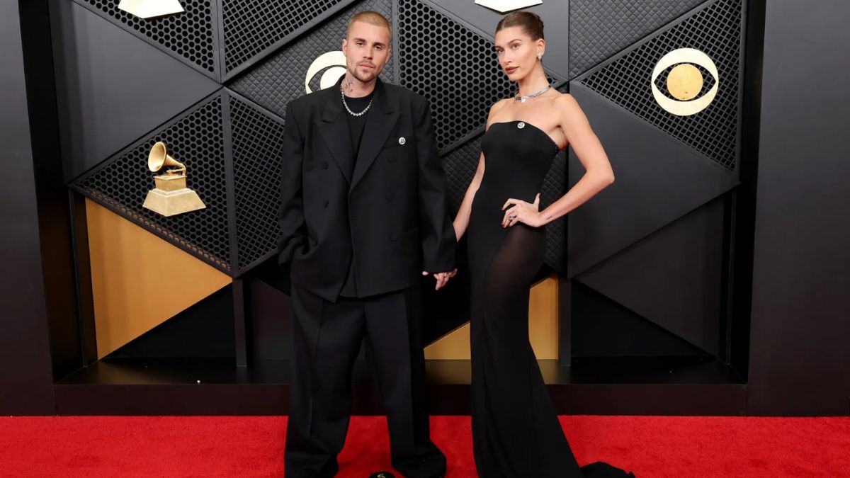 Grammys 2026: Justin Bieber And Hailey Bieber Serve Glam In Coordinated Red Carpet Looks