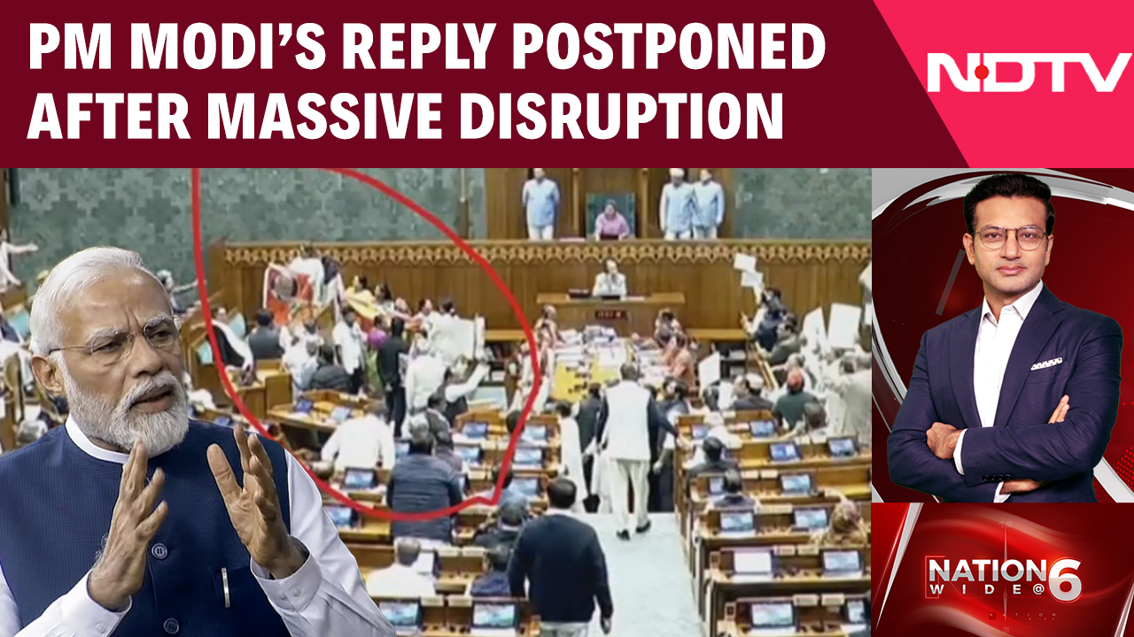 PM Modi's Speech Deferred as House Adjourned Amid Ruckus