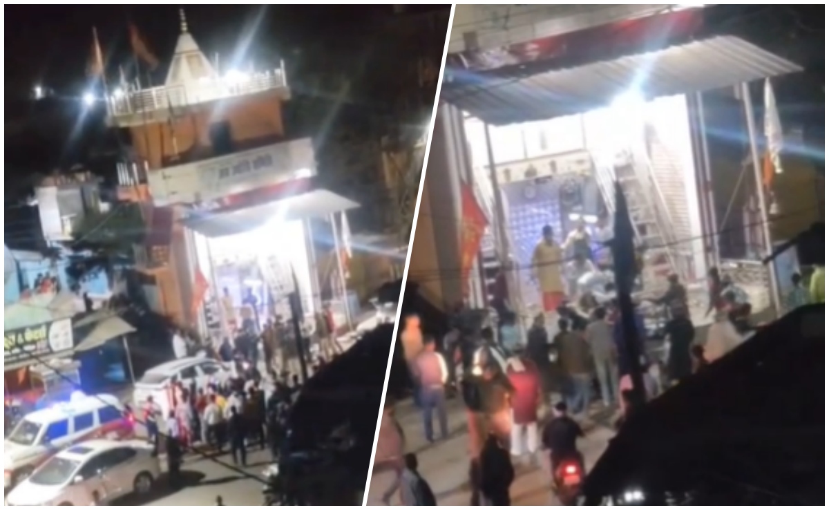 जबलपुर में बवाल, दुर्गा मंदिर के लाउडस्पीकर को लेकर चले पत्&zwj;थर, मंदिर के सामने है मदीना मस्जिद