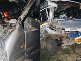 भिंड में भीषण हादसा, 4 की मौत, 7 घायल, बारातियों को छोड़कर लौट रही बस ने कार को मारी टक्कर