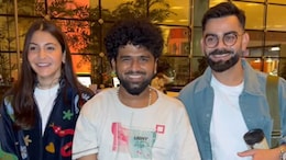 Watch: Virat Kohli Cracks Up After Anushka Sharma's Funny <i>'Shaadi</i>' Comment To Paps At Mumbai Airport