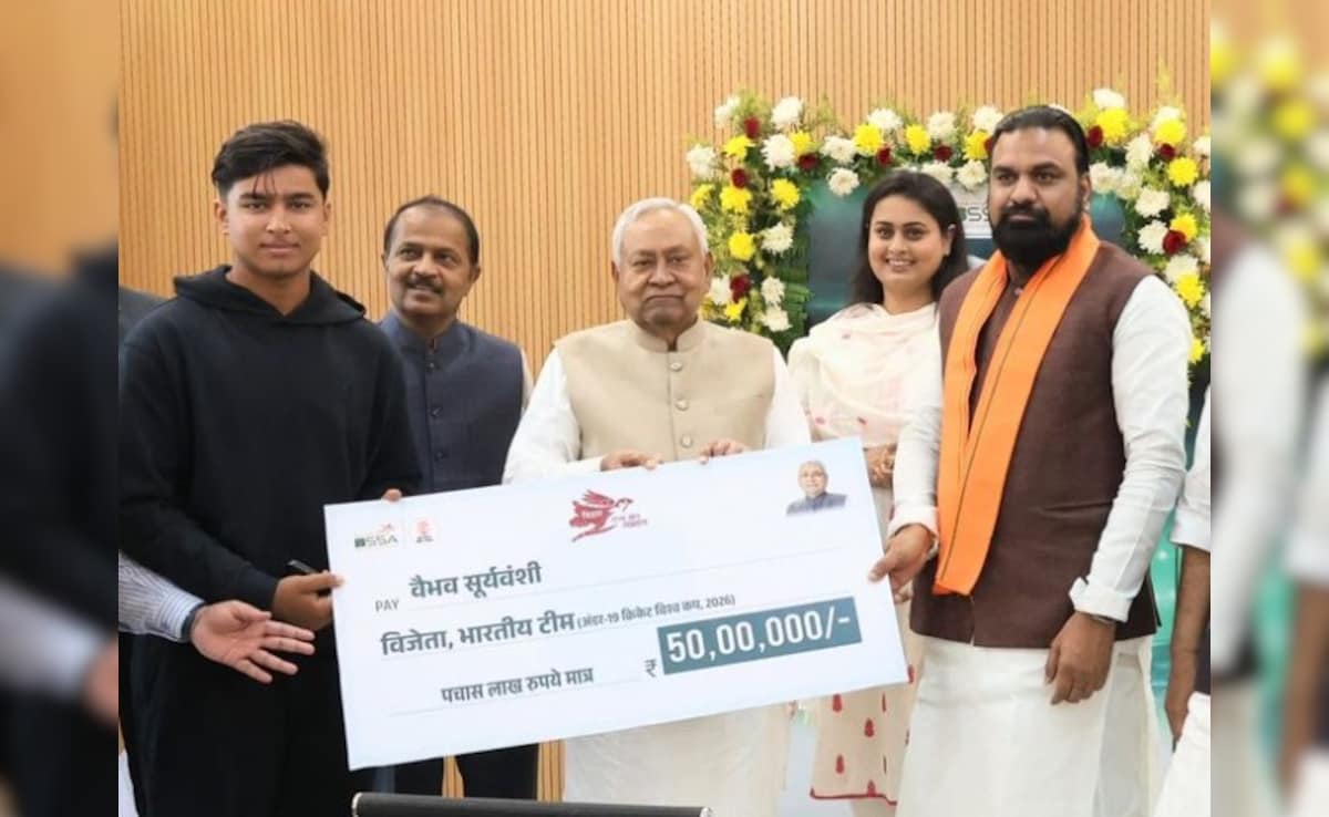 Vaibhav Sooryavanshi Awarded Massive Amount By Bihar CM Nitish Kumar For U19 World Cup Heroics