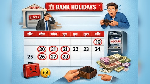Bank Holidays List: फरवरी के बचे हुए 13 दिनों में 6 दिन बैंक बंद, देख लें ये लिस्ट, वरना लौटना पड़ेगा खाली हाथ