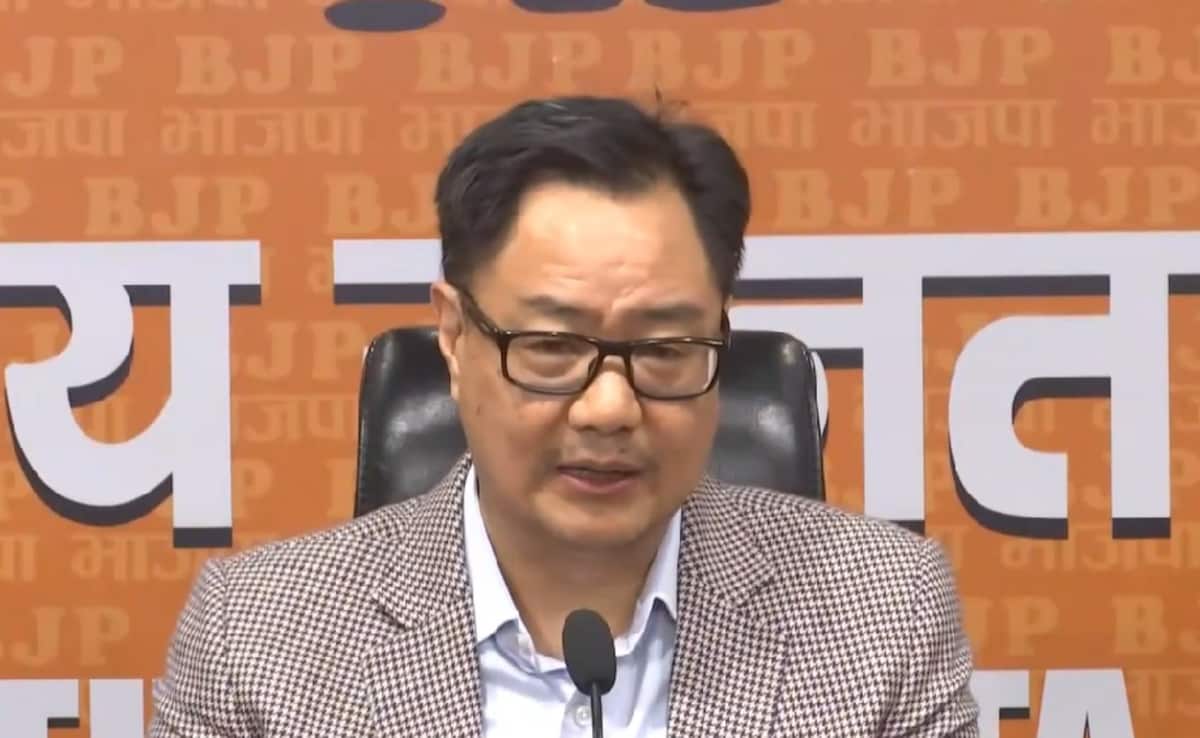 'False Narrative By Congress, Left': Kiren Rijiju On Foreign Funding Row