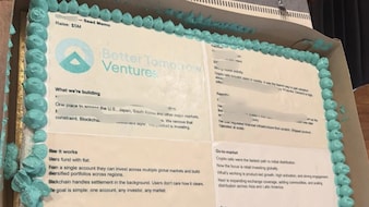 Startup Delivers Pitch To Venture Firm On Massive Cake To Secure Investment