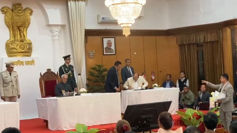 Yumnam Khemchand Singh Sworn In As Manipur Chief Minister, Gets 2 Deputies