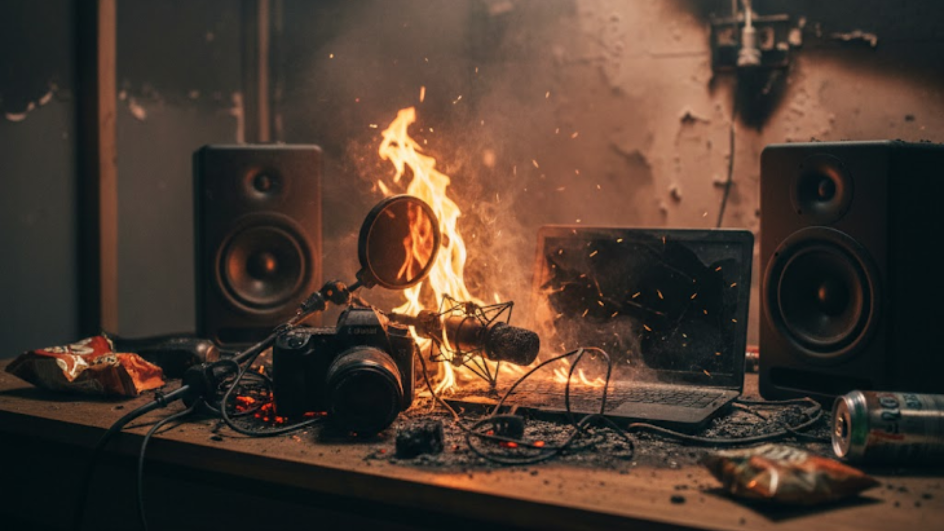 YouTuber Fails To Get Followers, Sets Rs 10 Lakh Studio On Fire