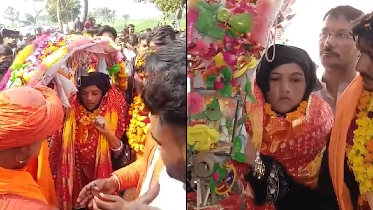 Maha Shivratri 2026: Burqa-Clad Woman Carries Shiva Kanwar From Haridwar To Sambhal, Wins Praise