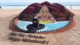 Sand Art: 17,000 रुद्राक्ष, 500 शिवलिंग! वाळूत अवतरले अद्भुत महादेव; पाहा मनमोहक VIDEO