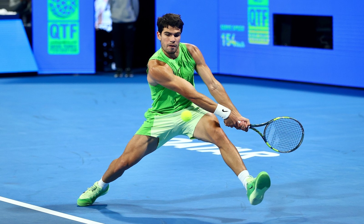 Carlos Alcaraz Battles Into Second Round Of Qatar Open