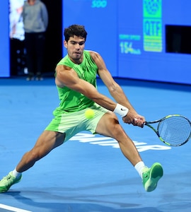 Carlos Alcaraz Battles Into Second Round Of Qatar Open
