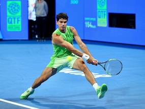Carlos Alcaraz Battles Into Second Round Of Qatar Open