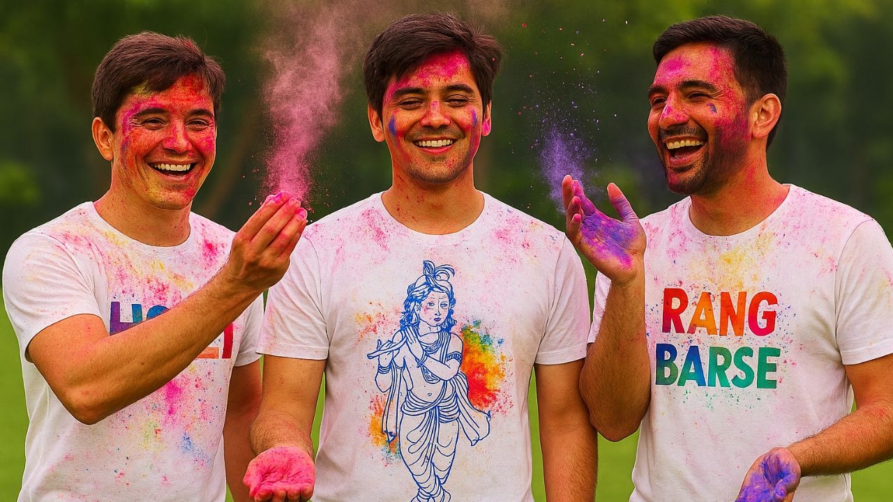 Men's Holi T‑Shirts: होली पर रंगों की धूम में पहनें ये स्टाइलिश और कम कीमत वाली टी‑शर्ट, क्वालिटी में भी बेस्ट