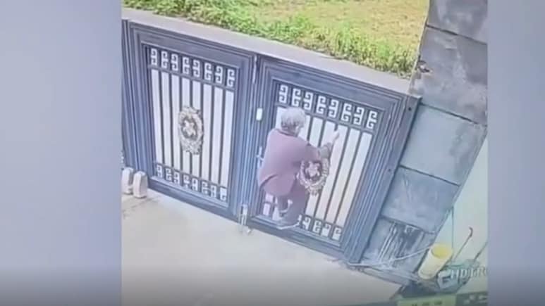 7 फुट के गेट को 24 सेकंड में टाप गई 92 साल की बुजुर्ग महिला, अल्जाइमर की थी शिकार